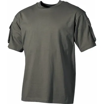 MFH Triko taktické rukáv VELCRO panel s kapsou ZELENÁ