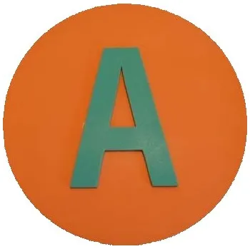 Figurka Označení skupiny"A", mix barev