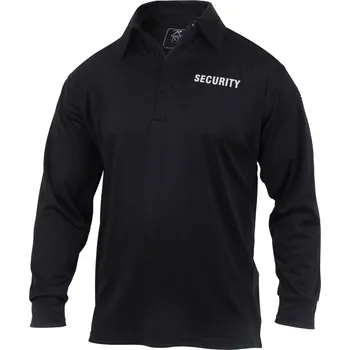 Pánské tričko Polokošile s límečkem SECURITY dlouhý rukáv ČERNÉ Polokošile s límečkem SECURITY dlouhý rukáv ČERNÉ vel. XL