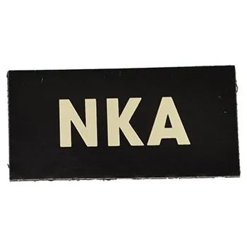 Nášivka MILITARY RANGE Nášivka IFF IR VELCRO NKA ČERNÁ