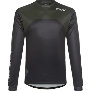 Pánské tričko NORTHWAVE Pánský cyklistický dres s dlouhými rukávy Sharp L ČERNÁ