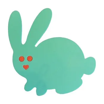 Plovací deska Plavecká deska ZAJÍC 350x300x38, zelená