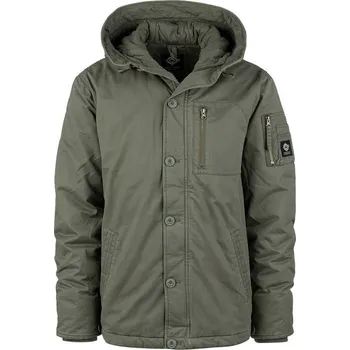 Pánský kabát Bunda parka COMMANDER ARMY ZELENÁ Bunda parka COMMANDER ARMY ZELENÁ vel. 3XL