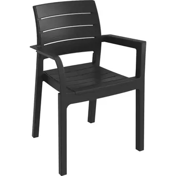 RECANATI plastové křeslo - grafit - SLEVA 3% s kodem radost25