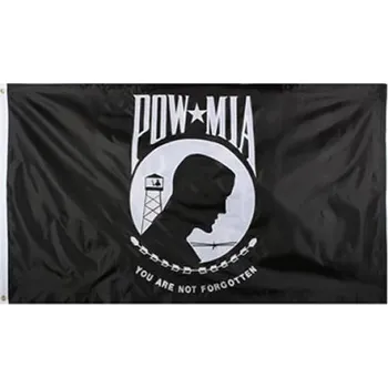Vlajka ROTHCO Vlajka DELUXE POW-MIA ČERNÁ 90 x 150 cm