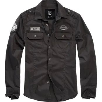 Košile LUIS VINTAGE dlouhý rukáv ČERNÁ Košile LUIS VINTAGE dlouhý rukáv ČERNÁ vel. 6XL