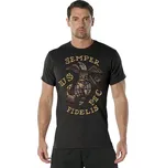 ROTHCO Triko USMC SEMPER FIDELIS ČERNÉ
