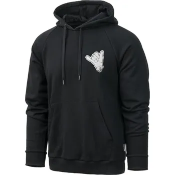 Pánská mikina DIRECT ACTION® Mikina klokanka SHAKA ČERNÁ