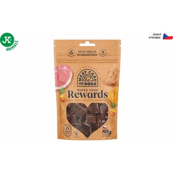Krmivo pro psa Rewards Dog 80g - vepřový pamlsek s dýní a rozmarýnem (Vepřový pamlsek s dýní a rozmarýnem. Hypoalergenní monoproteinová receptura s dýní pro kvalitní srst a rozmarýnem pro zdravé srdce.)
