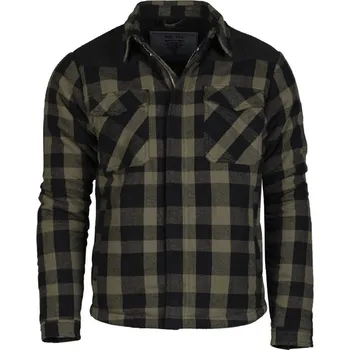 Pánská košile Košile LUMBER se zipem zateplená ČERNÁ/ZELENÁ Košile LUMBER se zipem zateplená ČERNÁ/ZELENÁ vel. XL