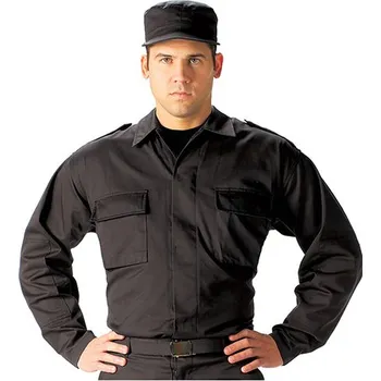 Pánská košile ROTHCO Košile taktická BDU dlouhý rukáv ČERNÁ