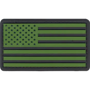Nášivka ROTHCO Nášivka vlajka USA plast ČERNÁ/ZELENÁ