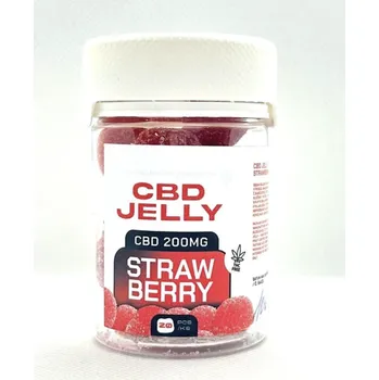 CZECHCBD CBD Jelly 200 mg - želé jahoda, 10 ks