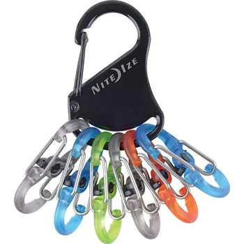 NiteIze Karabina na klíče RACK s rozlišovacími karabinkami