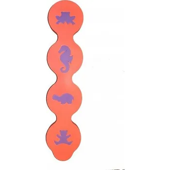 Plovací deska Nadlehčovací hranol se zvířátky 1000x210x38, červená