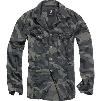 Pánská košile BRANDIT Košile SLIM DARK CAMO