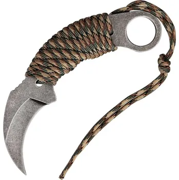 Bojový nůž MTech USA Nůž KARAMBIT paracord WOODLAND