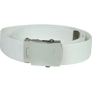 Módní doplněk MIL-TEC® Opasek US kalhotový se stříbrnou sponou BÍLÝ dl.130cm