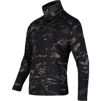 Pánské tričko Triko TACTICAL ROLLNECK s dlouhým rukávem VCAM BLACK Triko TACTICAL ROLLNECK s dlouhým rukávem VCAM BLACK vel. 3XL