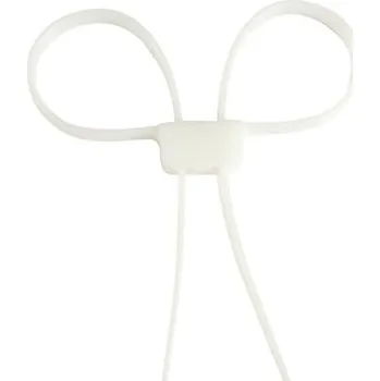 Pouto MIL-TEC® Pouta plastová dvojitá provlíkací BÍLÁ