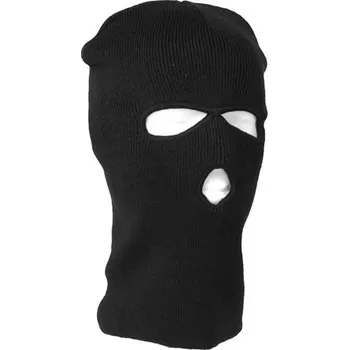 Kukla MIL-TEC® Kukla FEINSTRICK jemně pletená se 3 otvory ČERNÁ