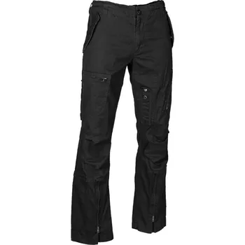 MIL-TEC® Kalhoty PILOT bavlněné předeprané STRAIGHT CUT ČERNÉ