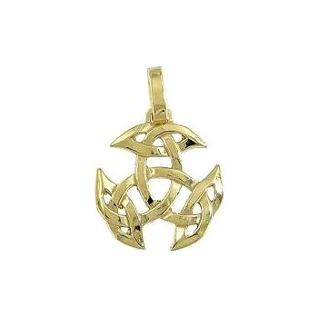 Přívěsek Stříbrný přívěsek otevřená triáda pozlacená