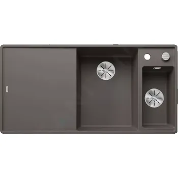 Granitový dřez Blanco Axia III 6 Silgranitový dřez, 990x500 mm, s ovládáním odtoku a příslušenstvím, InFino, šedá, 527232