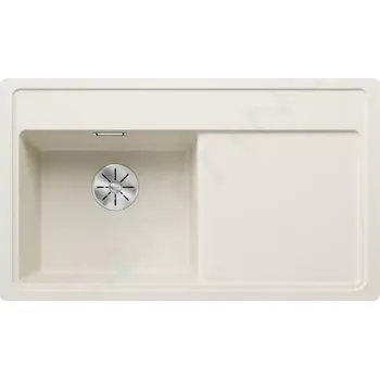 Granitový dřez Blanco Zenar 45 Silgranitový dřez, 848x498 mm, s ovládáním odtoku, InFino, jemná bílá, 527179