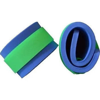 Nadlehčovací rukávky (pár)- neon zelený zip 550x100x15mm, modrá+neon zelený zip