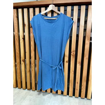 Dámské šaty Sensor Merino Air dámské šaty s krátkým rukávem, barva riviera blue 3XL