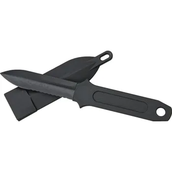 Bojový nůž Dýka CIA STICKER z tvrzeného plastu včetně pouzdra ČERNÁ