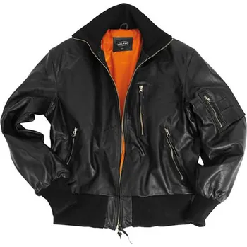 Pánská casual bunda Bunda kožená BW AVIATOR ČERNÁ Bunda kožená BW AVIATOR ČERNÁ vel. 58