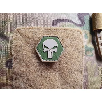 Nášivka Nášivka PUNISHER hexagon velcro plast MULTICAM