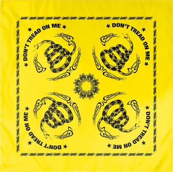 Šátek ROTHCO Šátek DON T TREAD ON ME 55 x 55 cm ŽLUTÝ