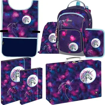 Oxybag Školní batoh OXY GO Unicorn, 7dílný set