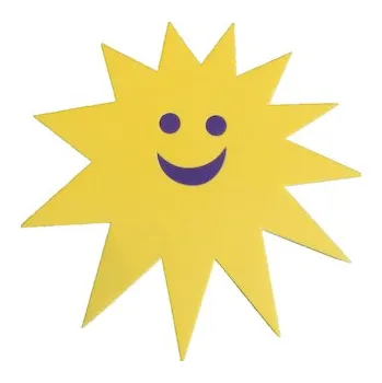 Plovací deska Plavecká deska SLUNCE 450x450x38, žlutá