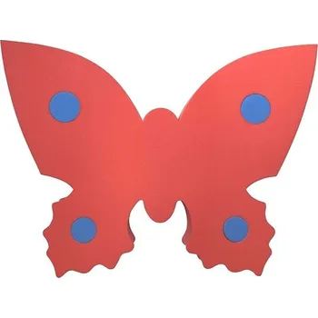 Plovací deska Plavecká deska MOTÝL 390x300x38, červená