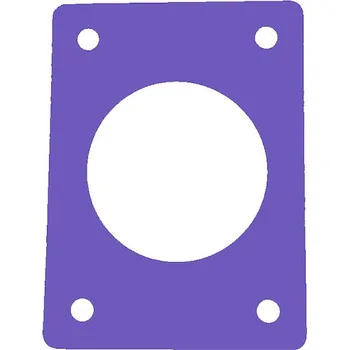 Plavecká deska Plavecký ponton s kulatým otvorem uprostřed 950x700x38, fialová pruh.