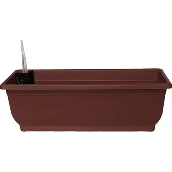 Truhlík Samozavlažovací truhlík Torenie 50x16x19 cm Barva: hnědá