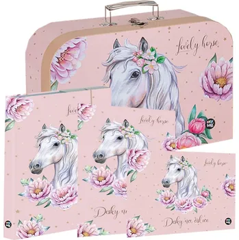 Set školních potřeb Oxybag Sada pro prvňáčky Kůň romantic 25