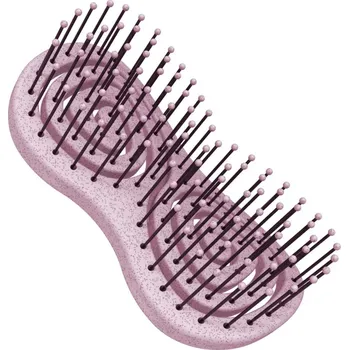 Ekologický kartáč na rozčesávání vlasů Hairway Organica Hair Brush - fialový + dárek zdarma