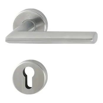 HOPPE kování STOCKHOLM, interiérové, klika-klika, F9 ocel, rozeta PZ