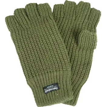 Rukavice MIL-TEC® Rukavice Thinsulate™ pletené bez prstů ZELENÉ