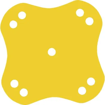 Plavecká deska Plavecký ponton OSTROV (9 otvorů) 800x800x38, mix barev