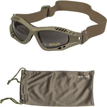 MIL-TEC® Brýle COMMANDO AIR Mil-Tec ZELENÉ KOUŘOVÉ