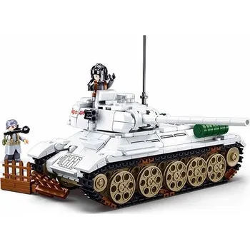 Stavebnice Sluban Sluban Stavebnice STŘEDNÍ TANK T-34/85 BÍLÝ