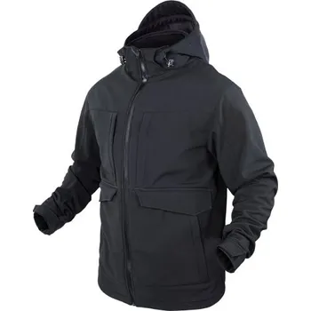 Pánská parka CONDOR OUTDOOR Bunda - parka OVERCAST SOFTSHELL ČERNÁ