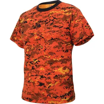 Pánská móda Triko DIGITAL ORANGE CAMO Triko DIGITAL ORANGE CAMO vel. S