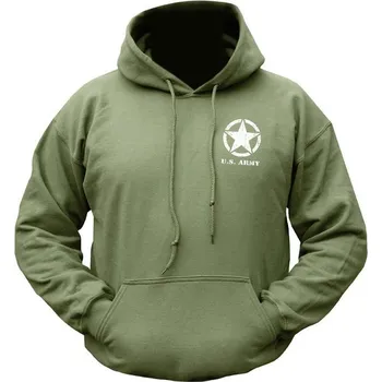 Pánská mikina Mikina WILLYS JEEP s kapucí ZELENÁ Mikina WILLYS JEEP s kapucí ZELENÁ vel. M